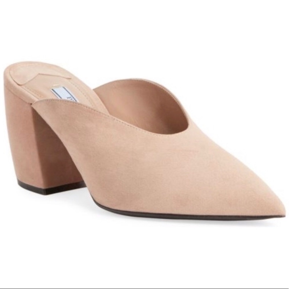 Prada Banana Heel Mules